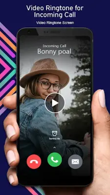 Video Ringtone For Incoming Ca android App screenshot 1